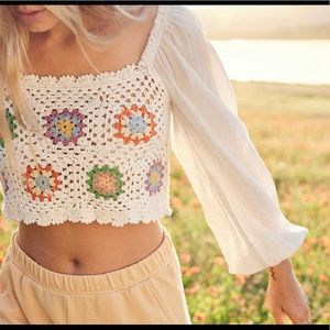 Aerie Crochet Top